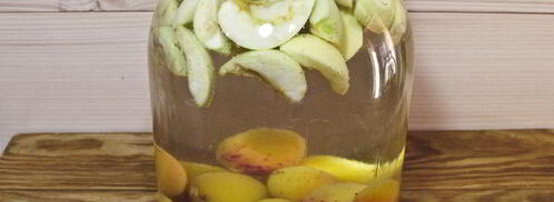 компот из абрикосов и яблок на зиму. Шаг 8