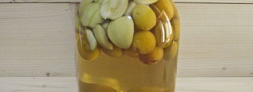 компот из абрикосов и яблок на зиму. Шаг 11