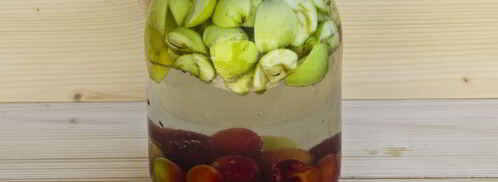 компот из алычи и яблок на зиму. Шаг 8