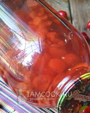 Компот из черешни без косточек на зиму