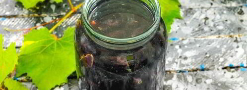 компот из черного винограда на зиму. Шаг 10