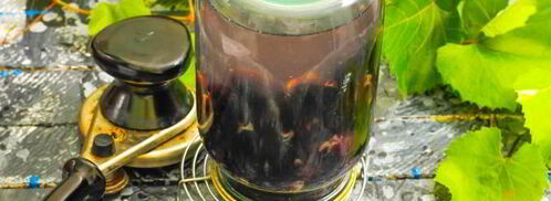 компот из черного винограда на зиму. Шаг 18