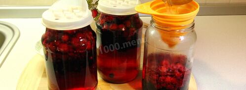 компот из ирги и малины на зиму. Шаг 5