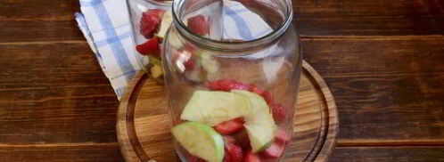 компот из клубники и яблок. Шаг 8