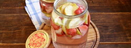 компот из клубники и яблок. Шаг 9