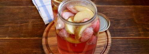 компот из клубники и яблок. Шаг 11