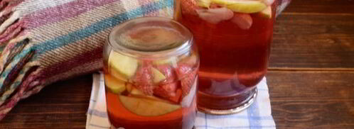 компот из клубники и яблок. Шаг 12