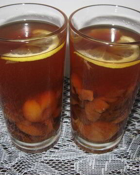 Компот из сухофруктов с лимоном