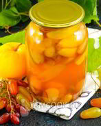 Компот из винограда и яблок на зиму