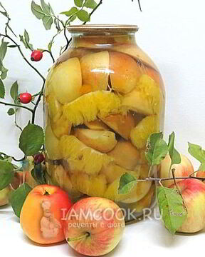 Компот из яблок и апельсинов на зиму