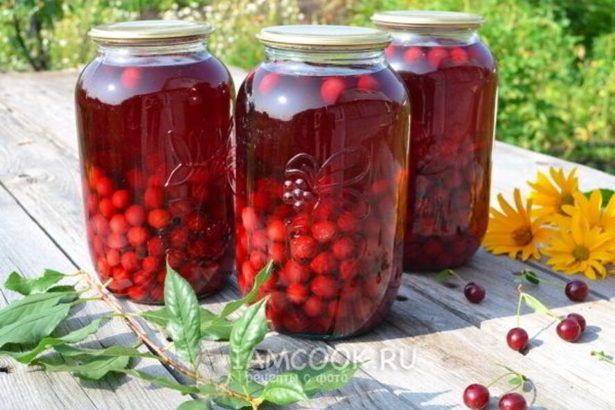 Рецепт концентрированного компота из вишни на зиму