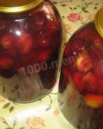 Сливовый компот из сливы с косточками