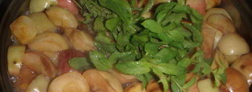 яблочный компот с лаймом и мятой. Шаг 6