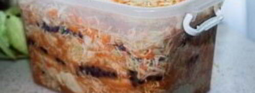 квашеная капуста с клюквой. Шаг 11