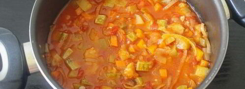 лечо из кабачков с помидорами на зиму. Шаг 10