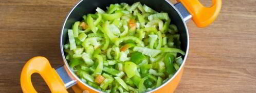 лечо из огурцов на зиму с томатной пастой. Шаг 8