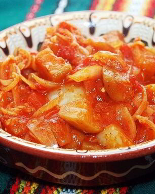 Лечо с баклажанами и помидорами