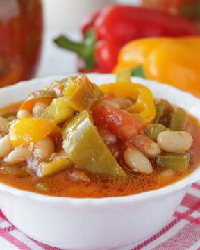 Лечо с фасолью