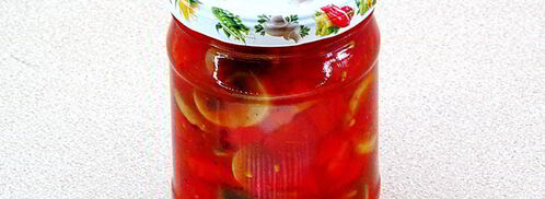 лечо с грибами на зиму. Шаг 12