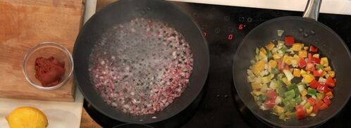 пятиминутка из белого амура с лечо. Шаг 4