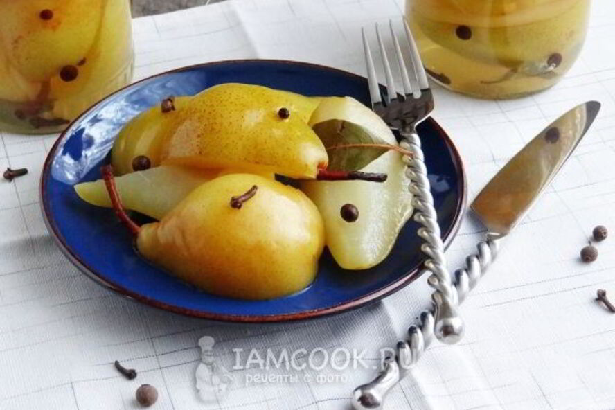 Рецепт груш маринованных на зиму без стерилизации