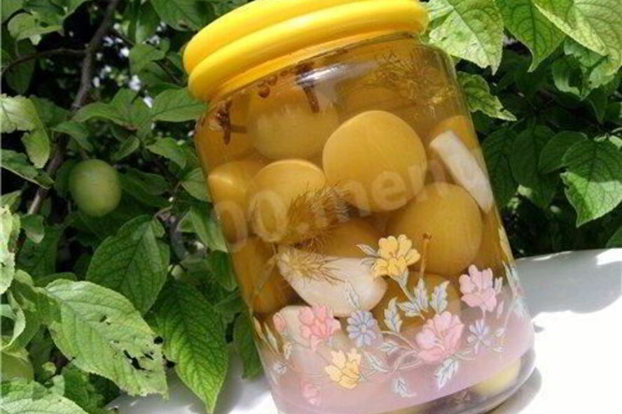 Рецепт маринованной алычи