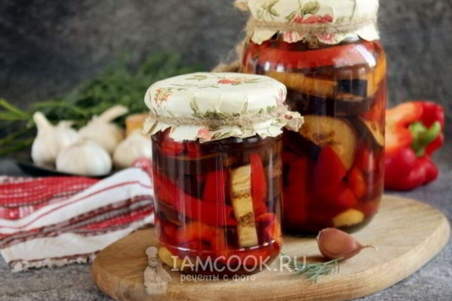 Рецепт маринованных баклажанов с перцем на зиму