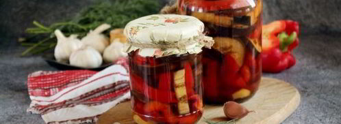 маринованные баклажаны с перцем на зиму. Шаг 13