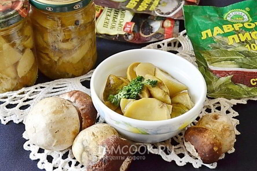 Рецепт маринованных белых грибов