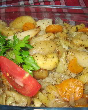 Маринованные и запеченные овощи