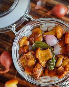 Маринованные лисички