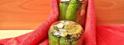 огурцы с семенами горчицы на зиму. Шаг 8