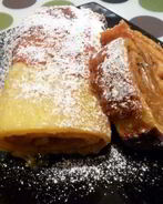 Апельсиновый рулет с повидлом