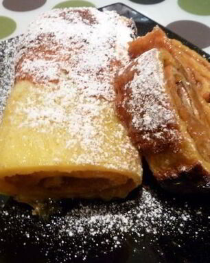 Апельсиновый рулет с повидлом