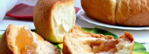 булочки с повидлом в мультиварке. Шаг 7