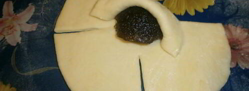 розочка-бутон с повидлом. Шаг 16