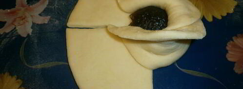 розочка-бутон с повидлом. Шаг 17