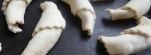 рулетики из творожного теста с повидлом. Шаг 7