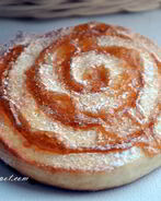 Вертушки из творожного теста с яблочным повидлом