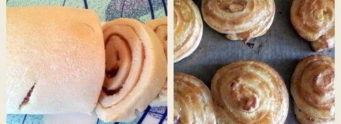 вертушки из творожного теста с яблочным повидлом. Шаг 3