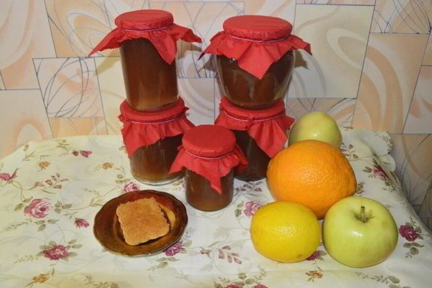 Рецепт яблочного повидла с цитрусами