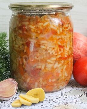 Рис с капустой на зиму