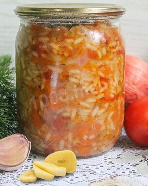 Рис с капустой на зиму