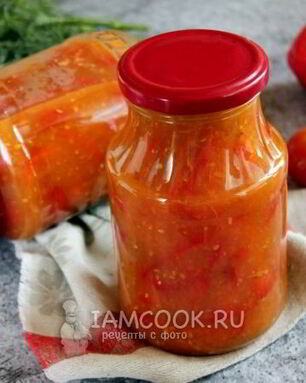 Сладкий перец в помидорах без масла на зиму