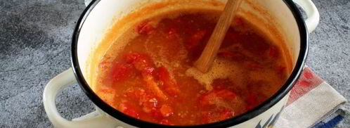 сладкий перец в помидорах без масла на зиму. Шаг 13