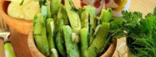 быстрые огурцы малосольные в пакете. Шаг 5