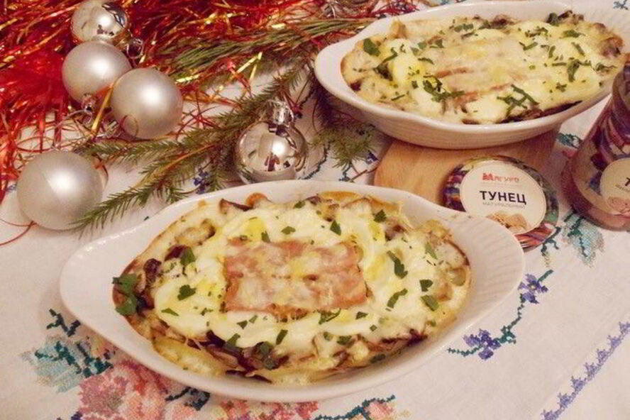 Рецепт консервированного тунца в сметане