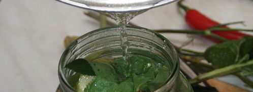 малосольные огурцы горячего засола. Шаг 6