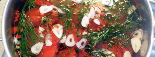 помидоры малосольные за 2 дня. Шаг 7