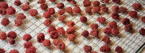 сушеные клубника, земляника, вишня и малина. Шаг 11